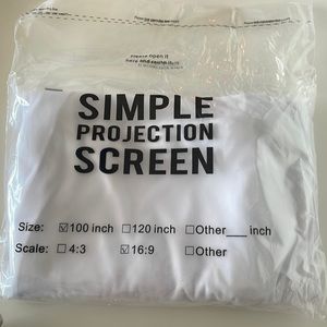 Brand new projector screen 100 inches